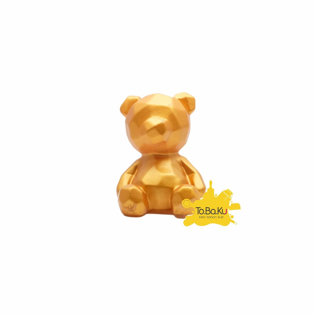 Hiasan Tart Bear Gold