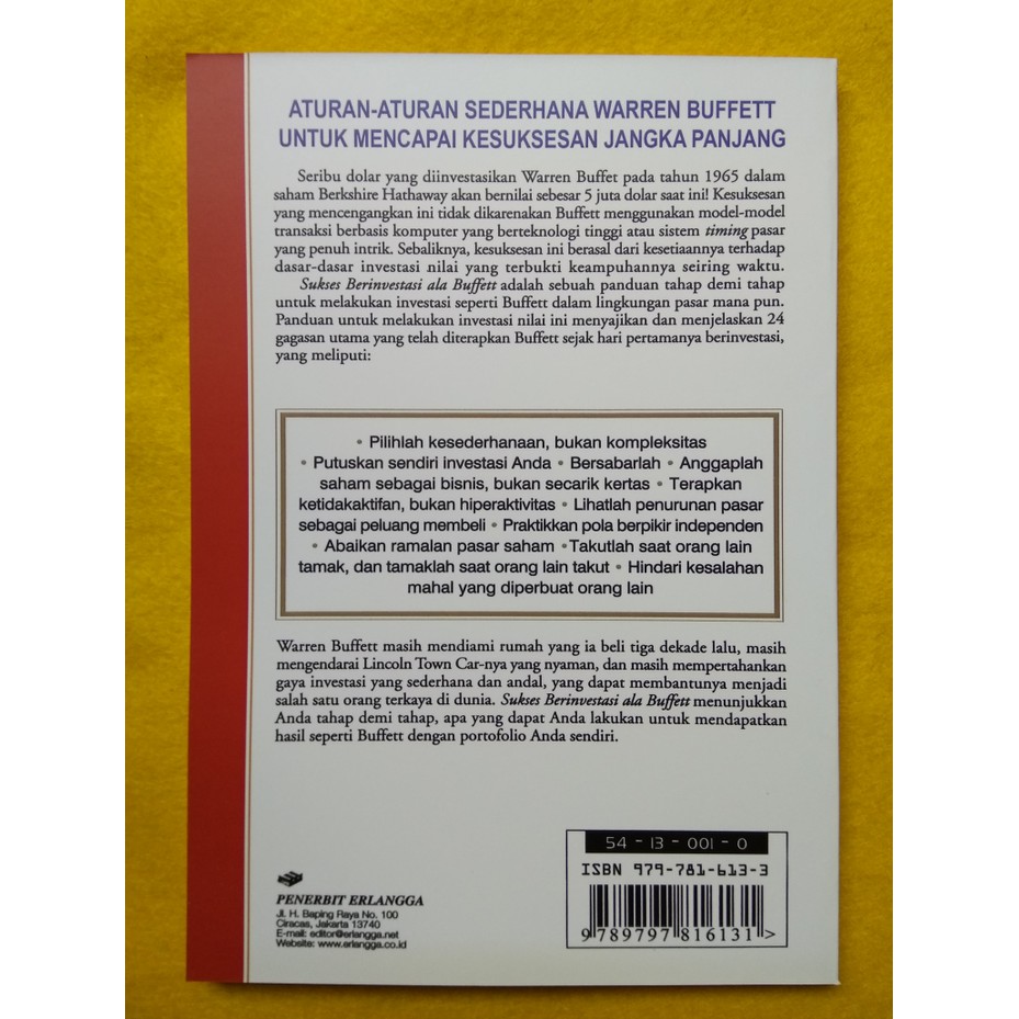 Sukses Berinvestasi ala Buffett   James Pardoe Diskon