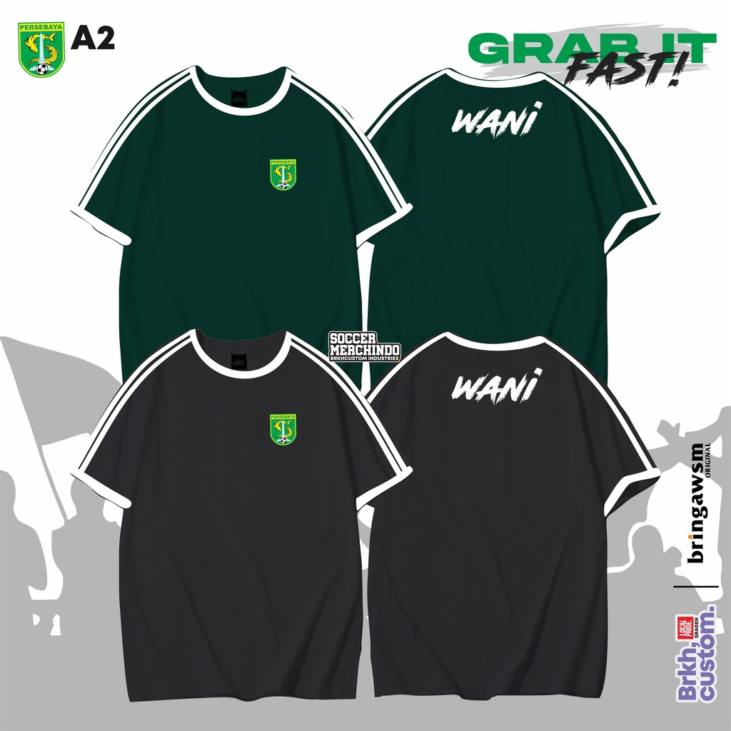 KAOS PERSEBAYA BONEK SURABAYA KAOS CASUAL KAOS SUPORTER KAOS BOLA KAOS DISTRO KAOS AWAYDAYS BRKHCUSTOM