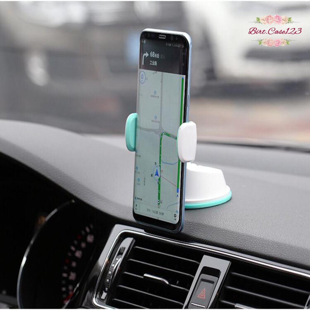 JXCH 2in1 Holder mobil HP car Holder Stand Dashboard AC KACA GPS universal phone 360 derajat BC2235