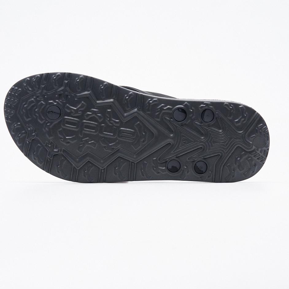 Terlaris.. Ando Official Sandal Jepit Bomber Pria Dewasa - Hitam/Abu Abu Tua