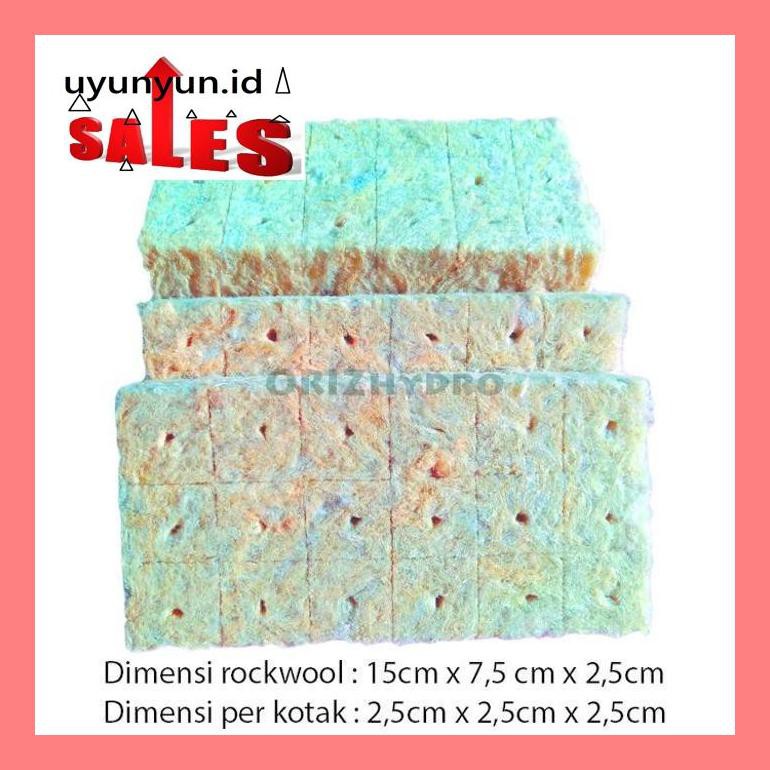 

S504Yts Rockwool Hidroponik Siap Pakai Merk Cultilene S50F40Dfjt