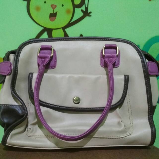 Tas bag cewek wanita sophie martin paris krem preloved