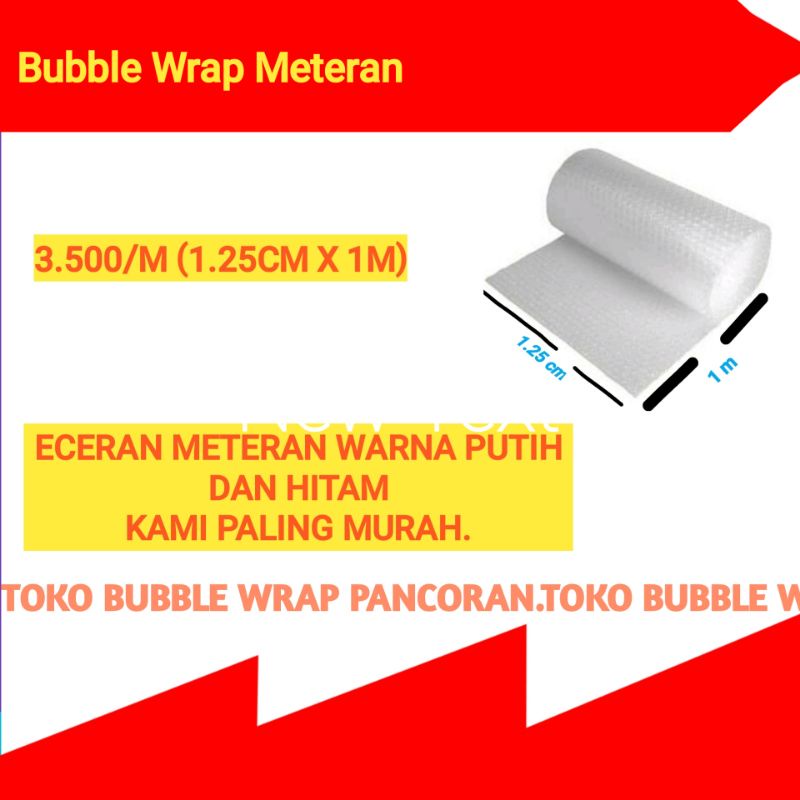 

BUBBLE WRAP POTONGAN METERAN