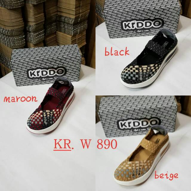 Sepatu Rajut KIDDO W890 WEDGES ORIGINAL