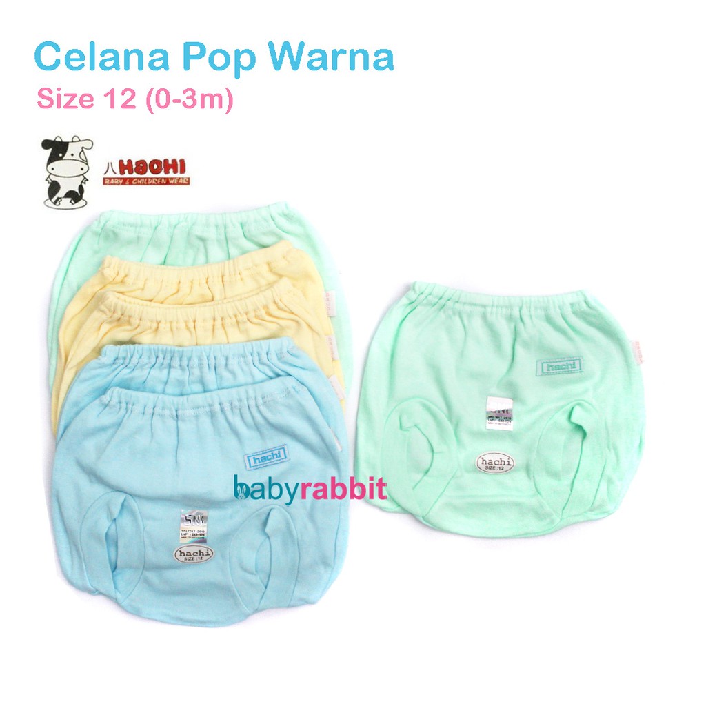 Hachi Baby Wear Pop Pants White Isi 4 Pcs Size 12 0 3 Hachi Baby Wear Pop Pants White Isi 4 Pcs Size 12 0 3