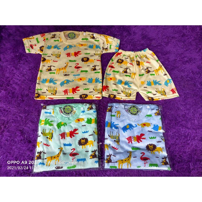 setelan kancing bahu ANIMAL Pendek