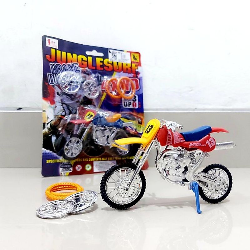 Diecast Motor Cross Murah - Mainan Miniatur Moto Trail Koleksi