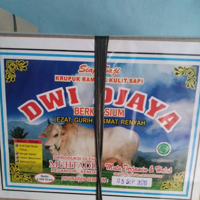 

Kerupuk rambak kulit sapi dan kerbau