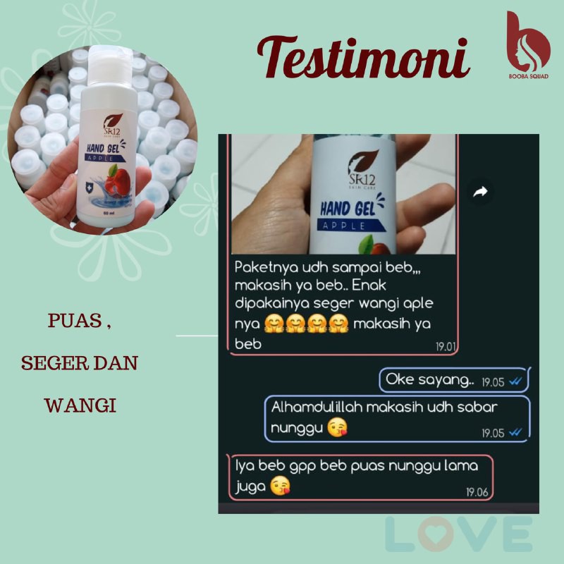 PROMO SR12 HAND SANITIZER GEL APPLE BPOM ORIGINAL