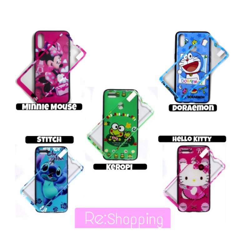 (COD) Case/Softcase Karakter Lucu Untuk Hp Samsung J2 Prime, J7 Prime, J1 Ace + Free Temper Glass