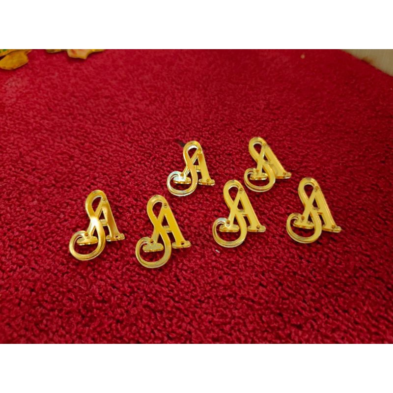 CUTTING HURUF INITIAL AKRILIK/ Logo hijab
