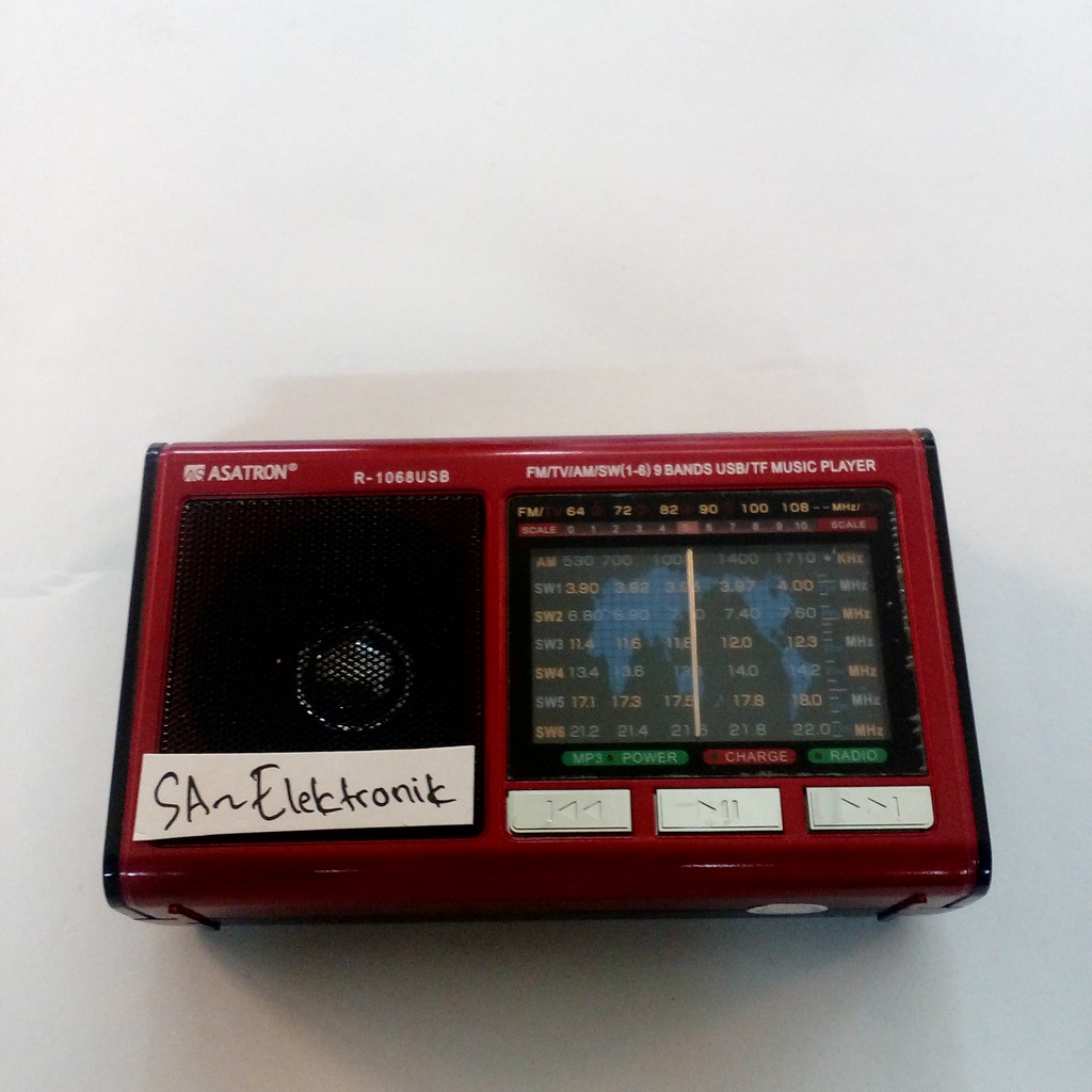 Radio Asatron R-1068USB /Emergency lamp / senter plus Bubble wrap