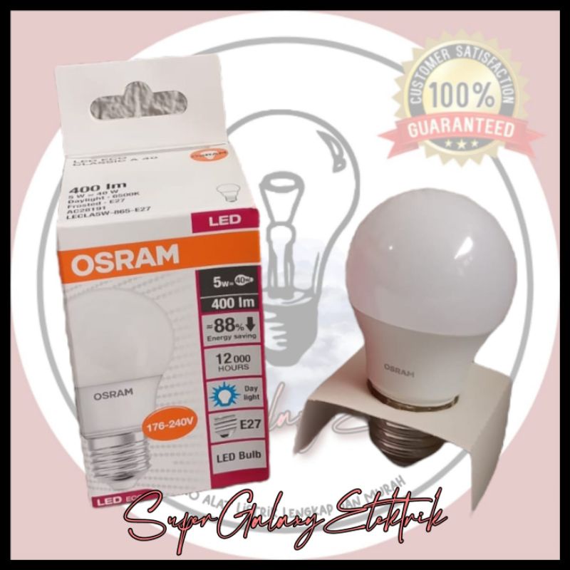 LED Osram Eco Clasic 5W/Lampu LED Osram dan ACE/Bohlam ACE 5W