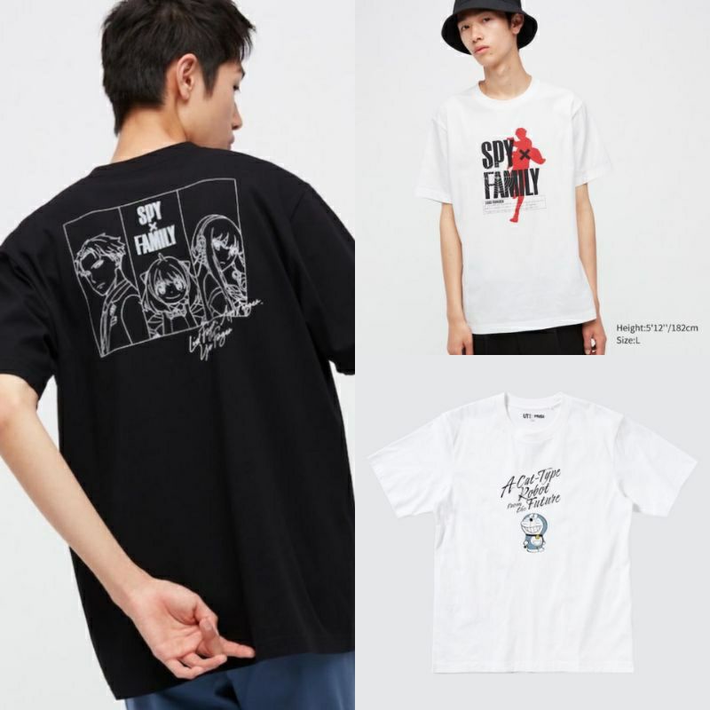 KAOS UNIQLO SPY X FAMILY/UT GRAPHIC T-SHIRT/ANYA FORGER