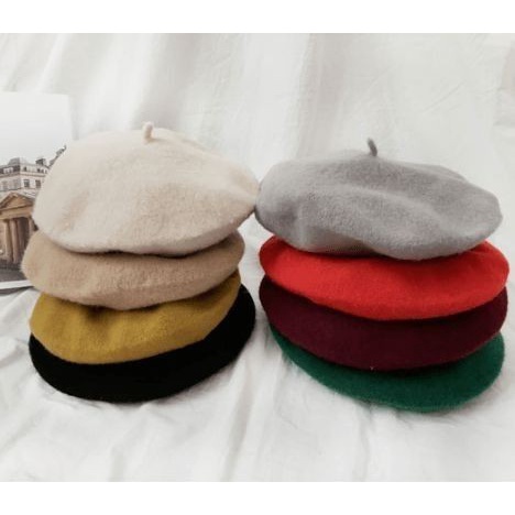 Topi Baret Korea / Baret Cap / Topi Seniman / Topi Pelukis / Topi Kpop Style