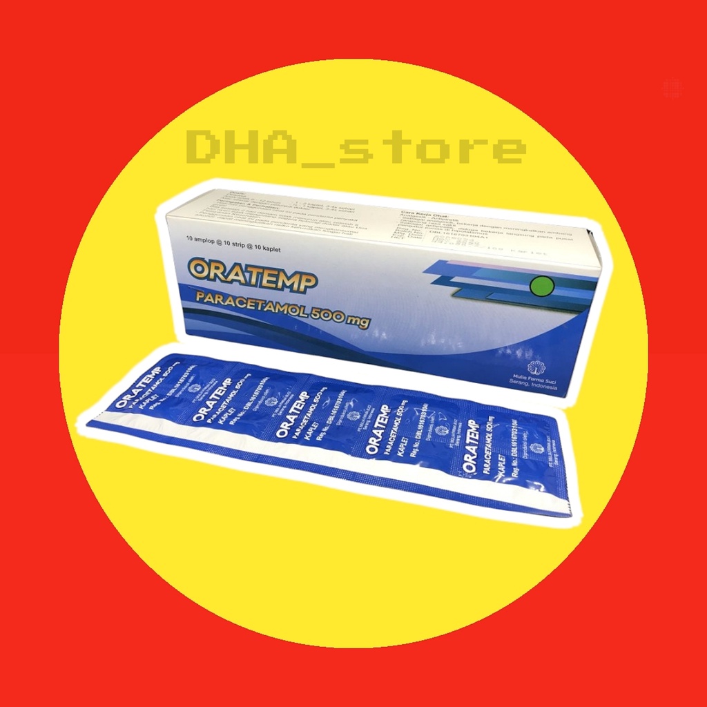 PARACETAMOL 500mg  / ORATEMP 500MG perbox