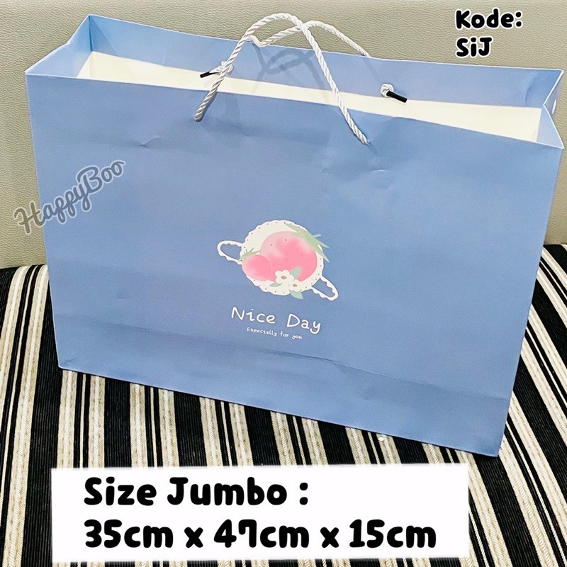 bag paper bag gift bag jumbo goodie bag tas kado tas kertas super jumbo xl tas hampers sij 35x47x15cm