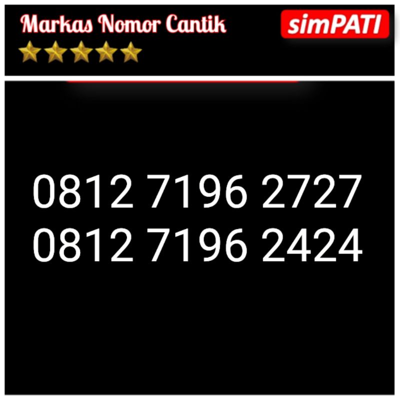 nomor cantik simpati seri ABAB 2424 2727 bxm5