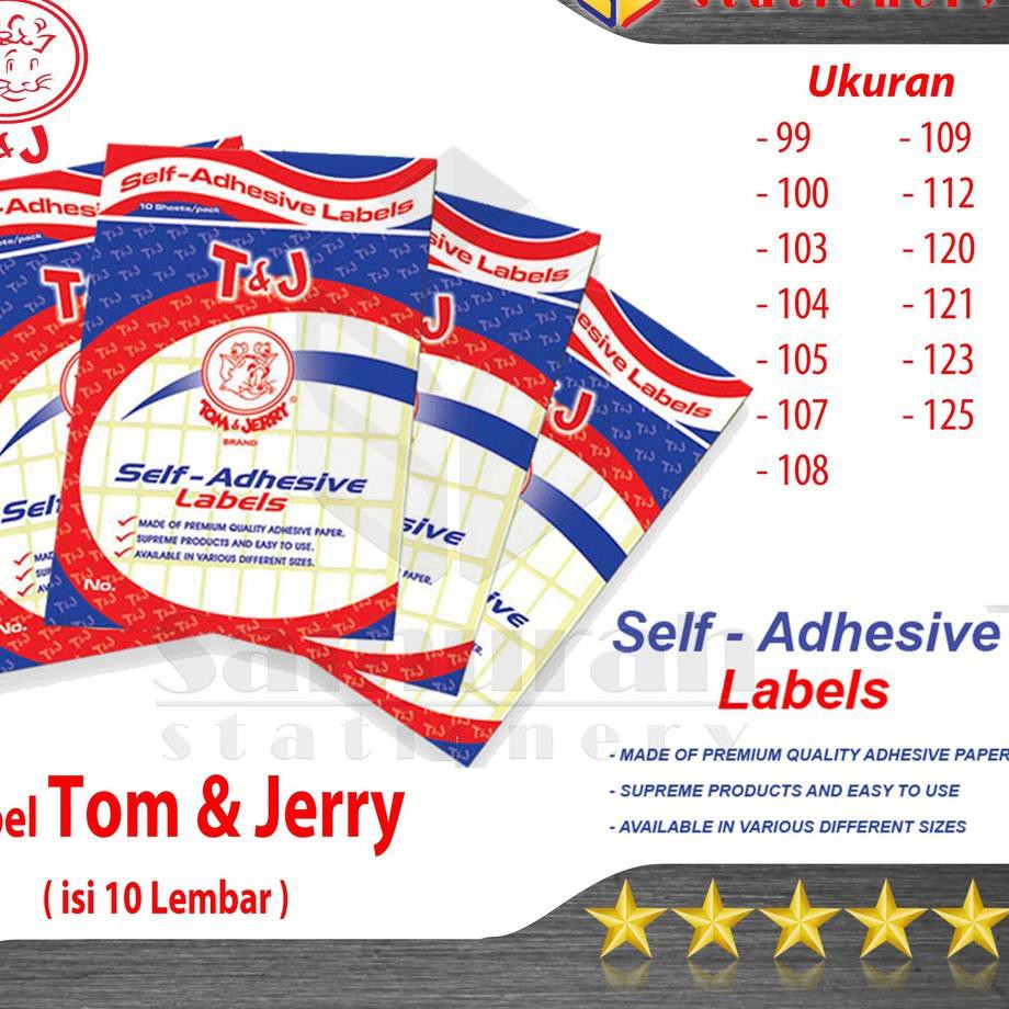 

Instan Label Stiker Tom & Jerry / Sticker Tempel TJ No 99 100 103 104 105 107 108 109 112 120 121 12