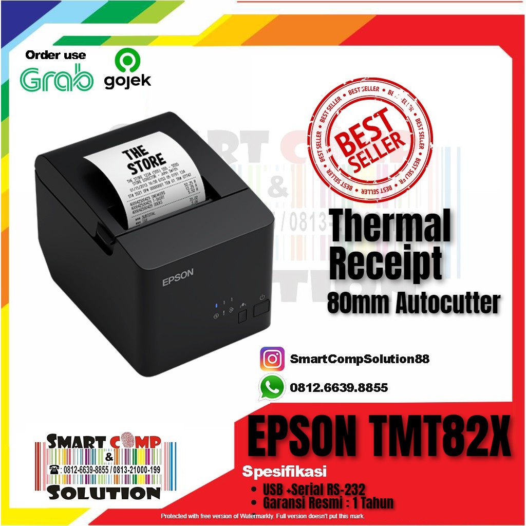 Printer Kasir Epson TMT82X Thermal USB Serial TMT82X TM-T82X