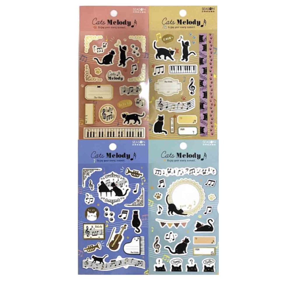 

Sticker Stiker kucing & musik Tai Wan Cutie -1pcs