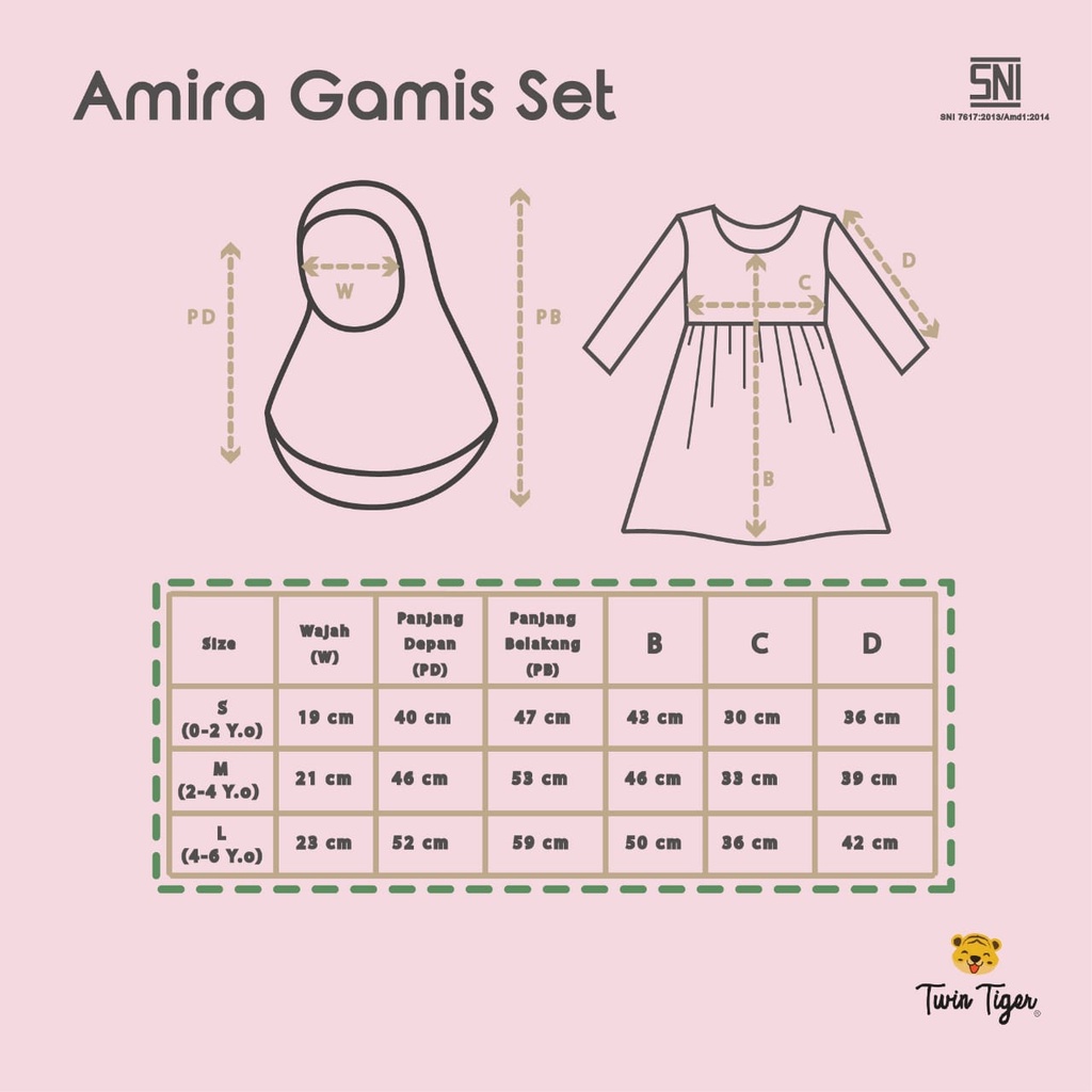 TWIN TIGER 1set Amira Gamis SET (0-5thn)