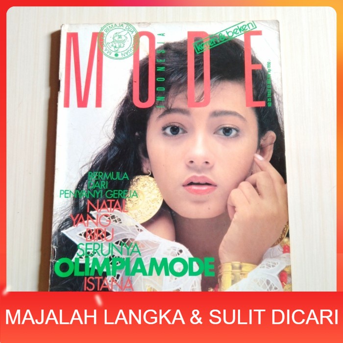 Majalah MODE No.25 Des 1988 SILVIA + ARTIKEL IWAN FALS Langka