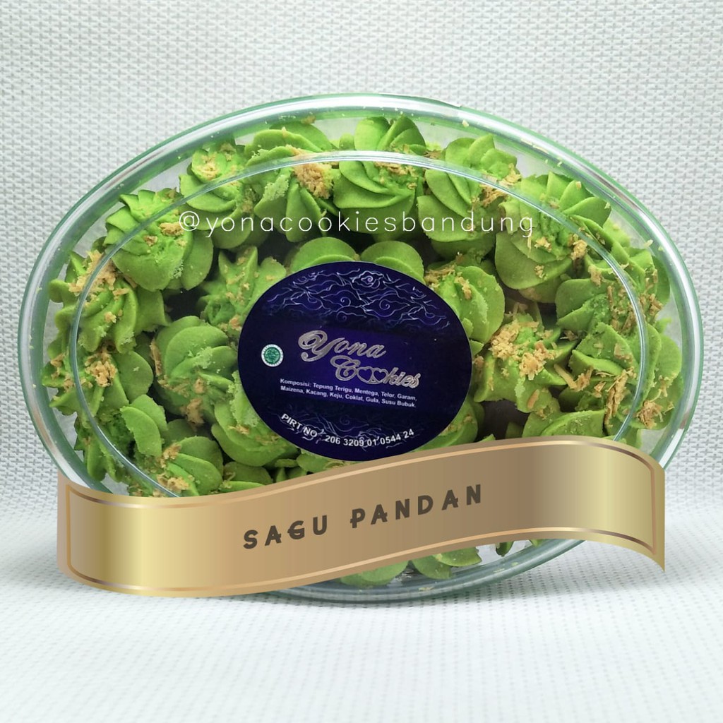 Kue Kering Lebaran Yona Cookies Sagu Pandan