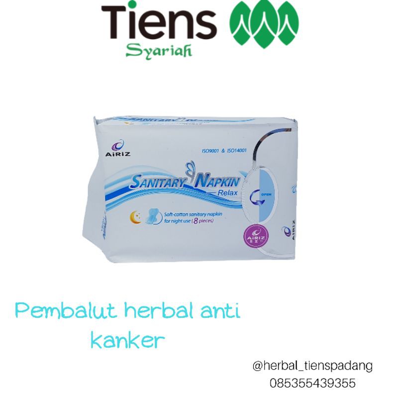pembalut herbal anti kanker | airiz tiens | pembalut tiens | airiz