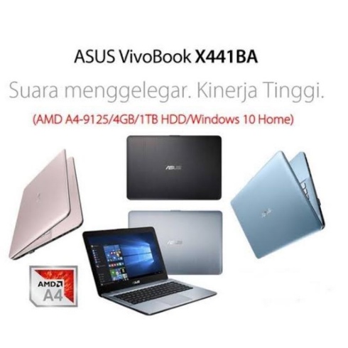 Laptop Asus X441BA ( AMD A4 9125 / 4 GB / 1 TB / DVD-RW / 14&quot; / WINDOWS 10 ORIGINAL )