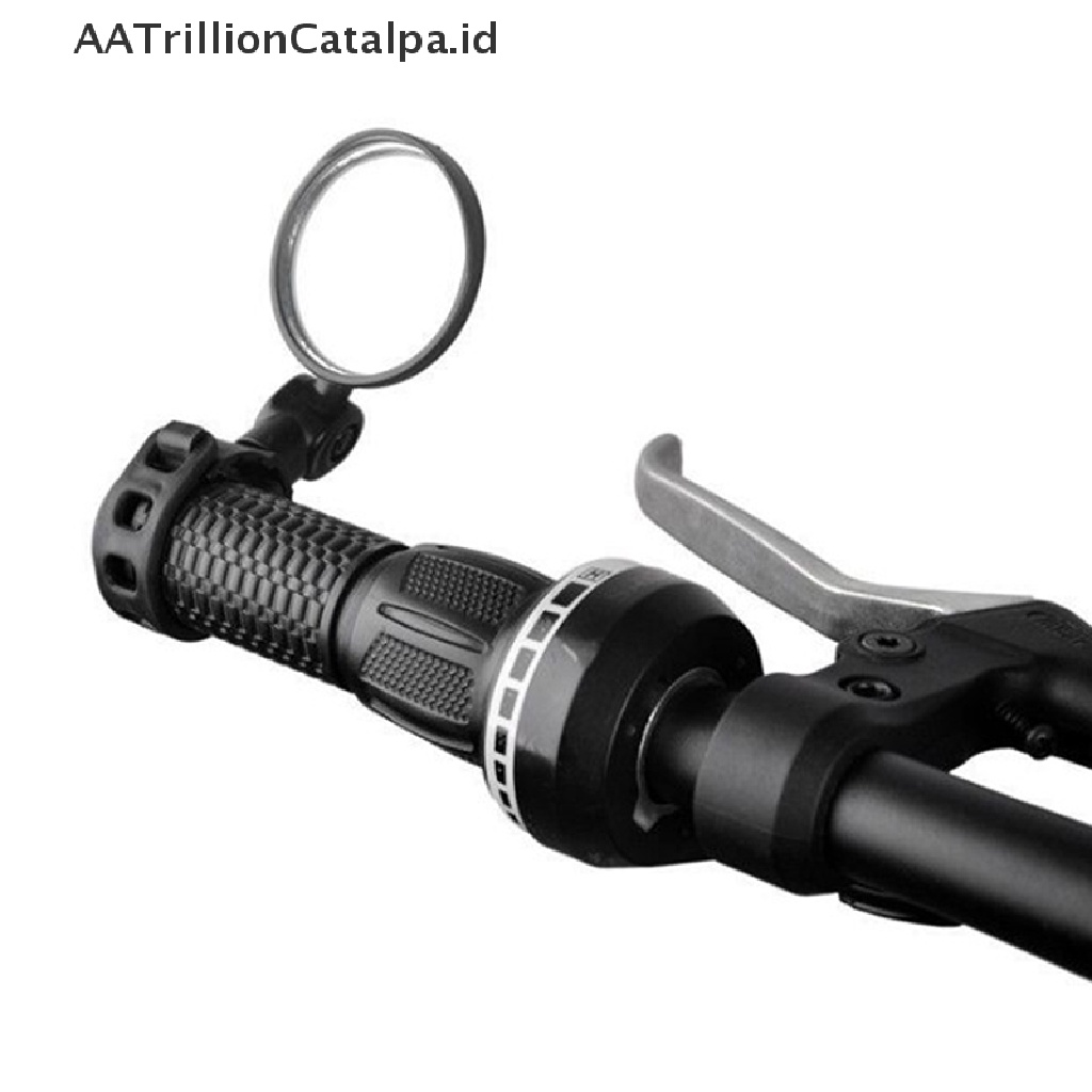 Aatrillioncatalpa Kaca Spion Mini Adjustable Flexible Untuk Stang Sepeda