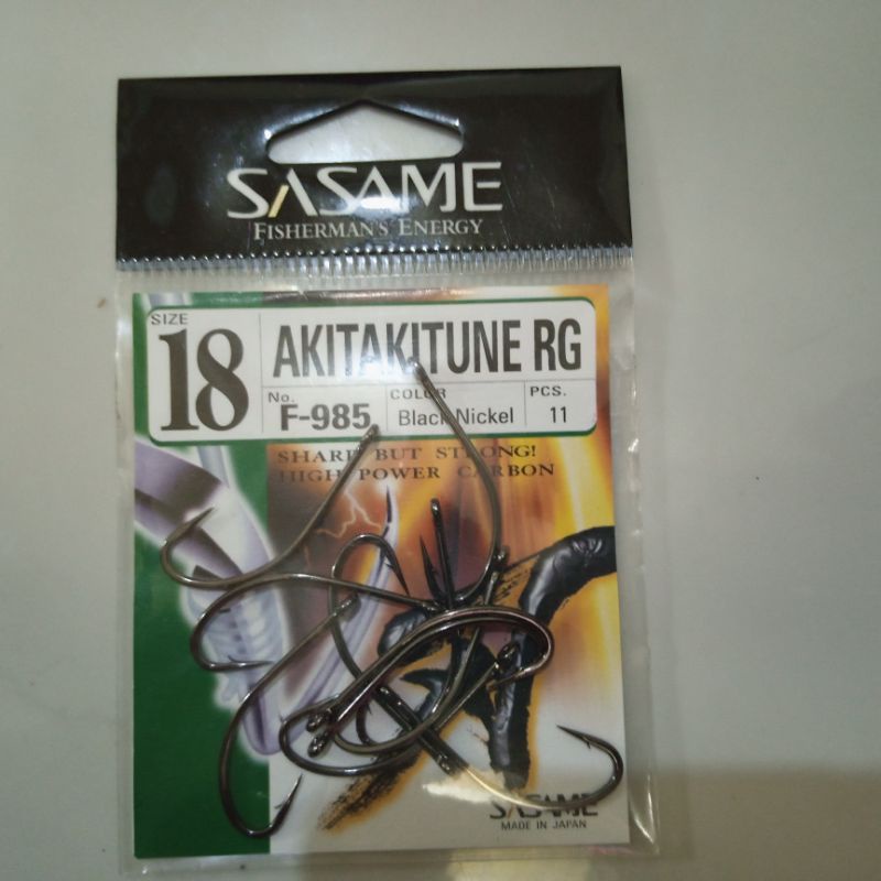 [ECERAN] Sasame Akitakitsune RG no 15 16 17  18 no 20 - (harga 1 kail , - *bukan 1 bungkus) kail fav
