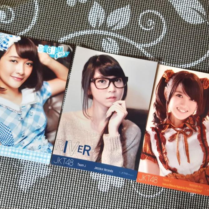 Set Ori Photopack Jkt48 Jessica Veranda Nabilah Kinal Not Dvd Vcd Cd