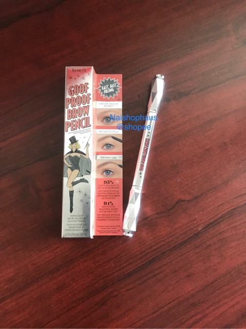 BENEFIT Goof Proof Eyebrow Pencil - Travel Size - Mini Size - Full Size - BENEFIT Brow