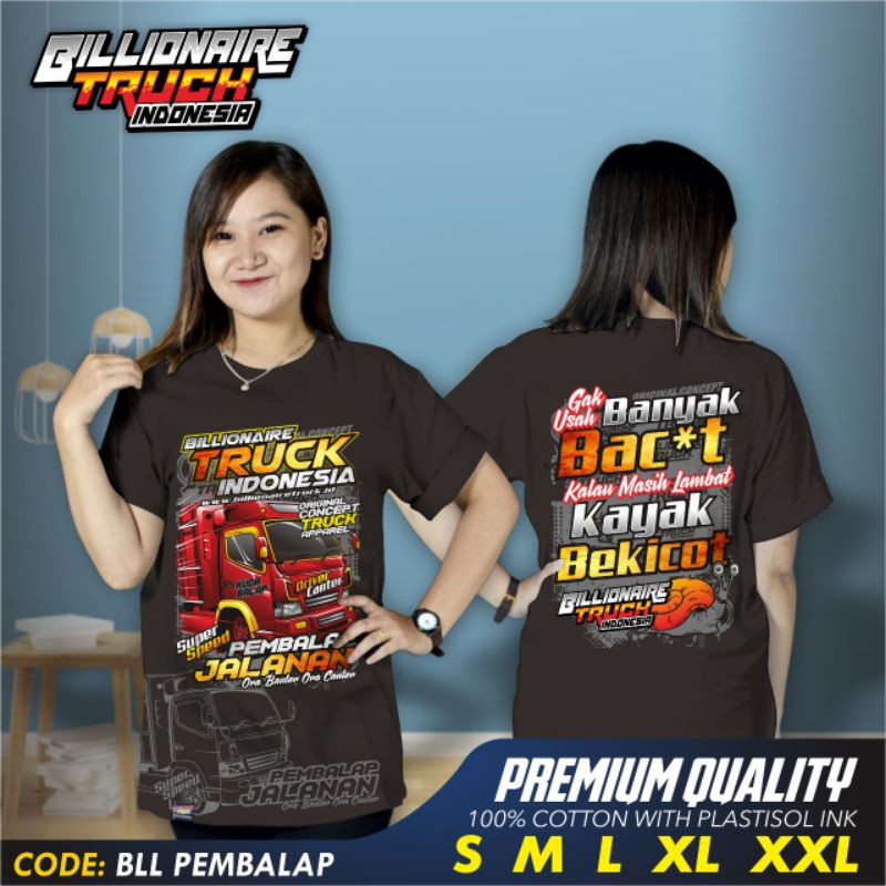 Kaos truck Canter Keren / Canter Balap / Billionairetruckindonesia / BLL Pembalap