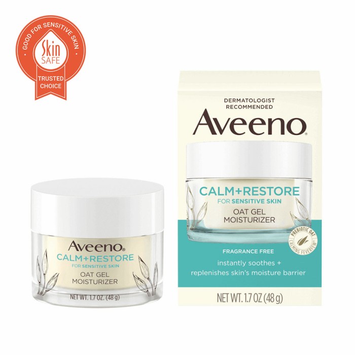 Beautywearr - Aveeno Calm + Restore Oat Gel Face Moisturizer Sensitive Skin Cream