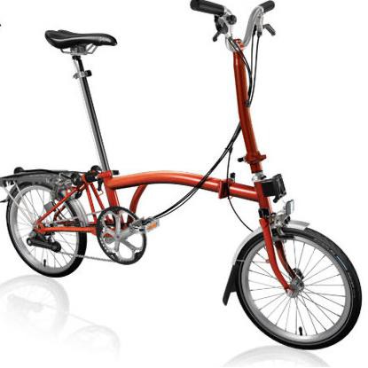 sepeda brompton H6R flame lacquer