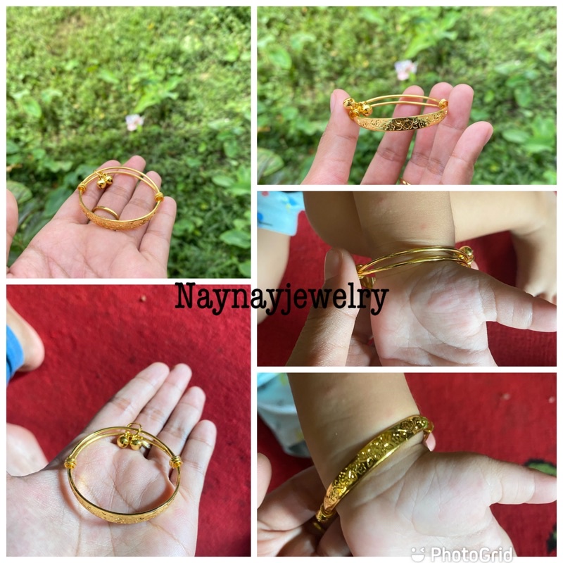 Gelang Anak warna 24k