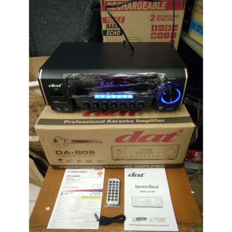 Ampli Karaoke DAT DA-806 DAT DA 806 Original TERBAIK