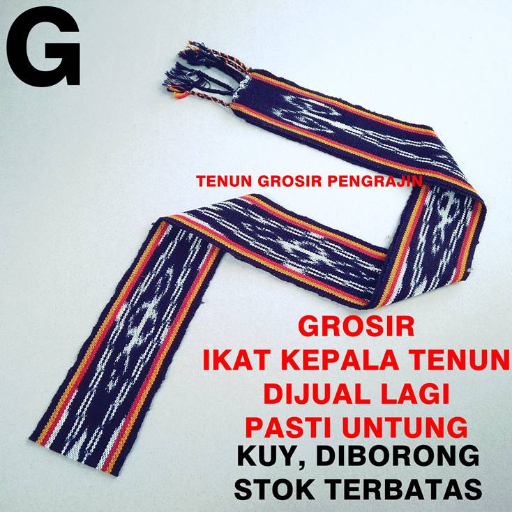 Ikat Kepala Tenun Etnik Motif Dayak Kalimantan Toraja Bali Sumba Papua Lombok Kain PROMO TERMURAH-G-(Nusa)