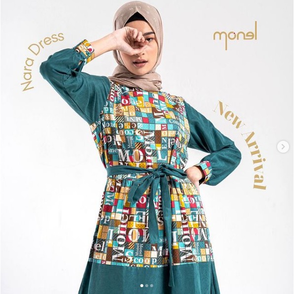Nara Dress Tosca - Dress Wanita Trendi by Monel