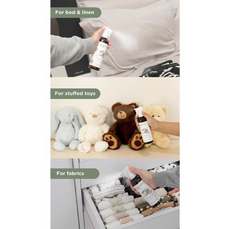 Pureco Bed Fabric Spray Surface Steril Kasur Korden Pakaian Udara Kamar Bayi Traveling Travel Size