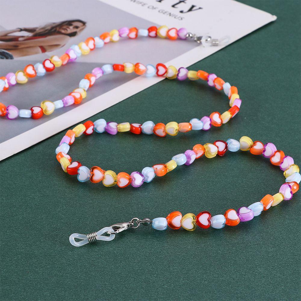 Lily Beads Sunglasses Chain Rantai Pelangi Warna-Warni Lanyard