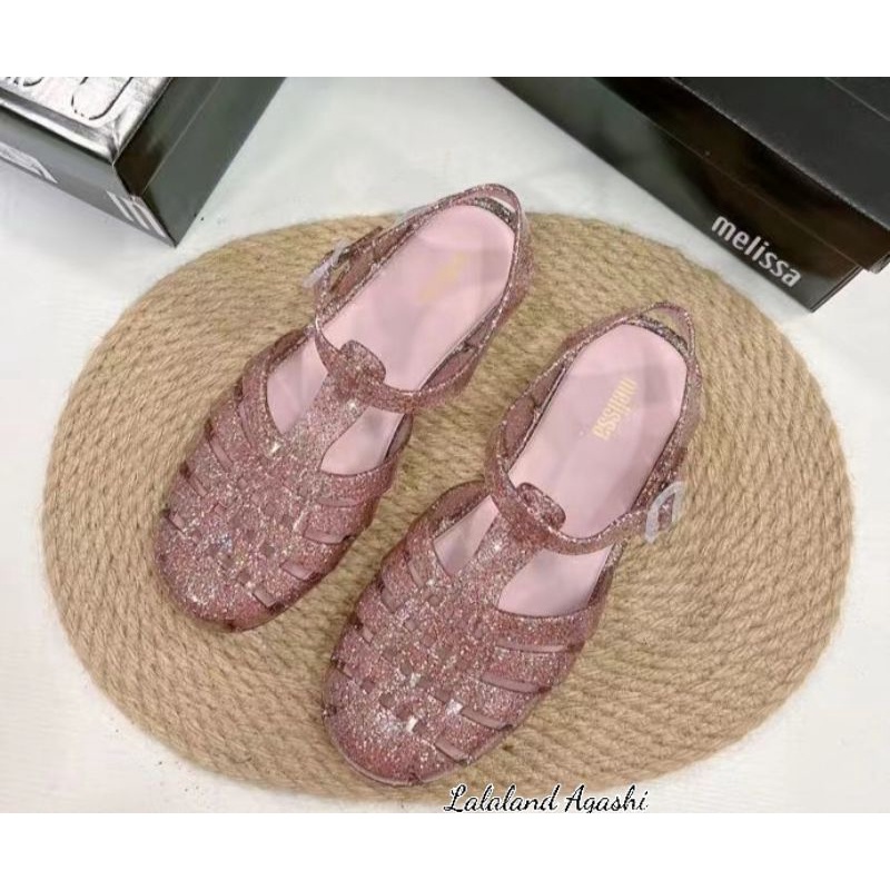 Sepatu Melissa Possesion pink glitter/sepatu Melissa /sepatu sandal melissa/sepatu jelly wanita