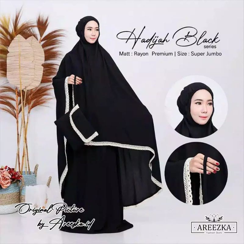 MUKENA BALI KATUN RAYON  POLOS RENDA  / MUKENA TRAVELING