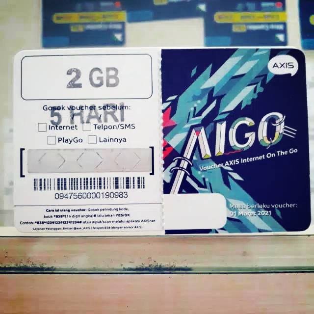 Axis aigo 2gb 5hari