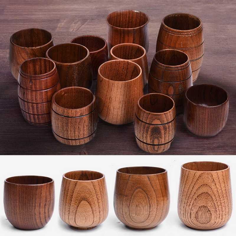 TD-DA INOARS Gelas Kayu Wooden Natural Cup - CLO470