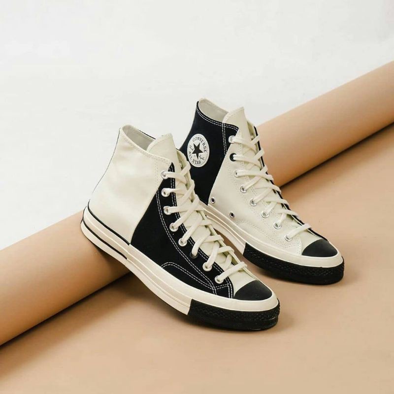 PROMO SNEAKERS PRIA WANITA ORIGINAL 70s HIGH RIVALS BLACK WHITE