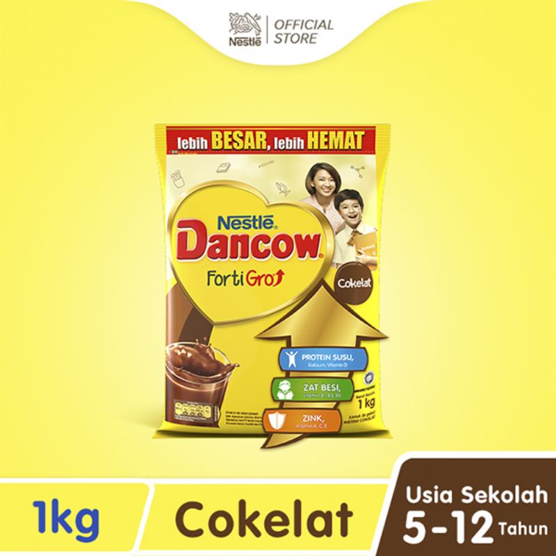 

Susu Dancow Fortigro Susu Bubuk Susu Anak Coklat Pouch 1000g